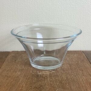 KIG Indonesia blue tone clear glass simple classic serving‎ bowl